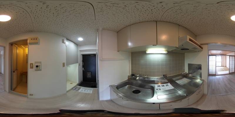 パノラマ画像キッチン