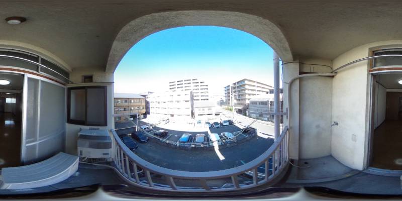 パノラマ画像バルコニー