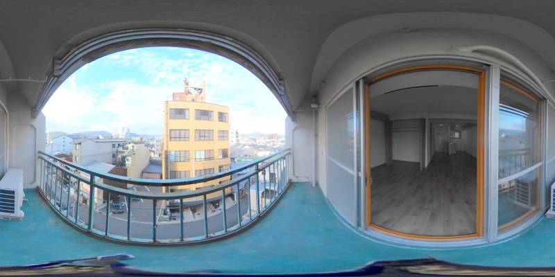 パノラマ画像バルコニー