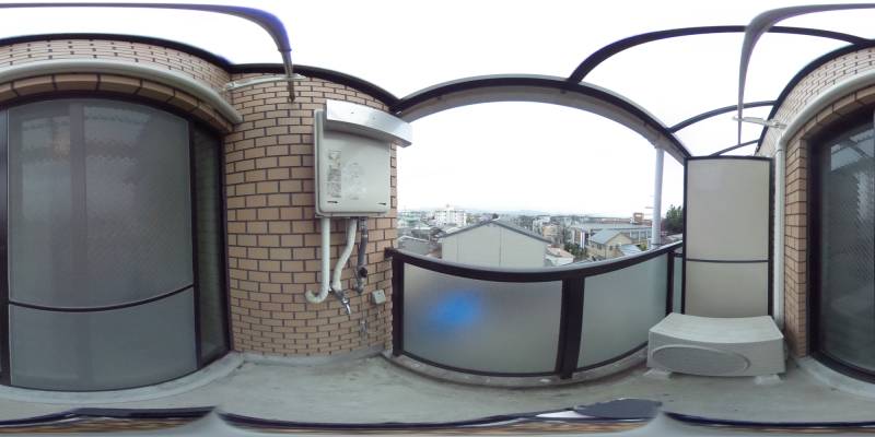 パノラマ画像バルコニー