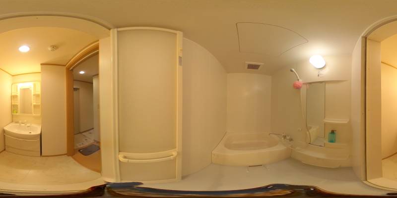 パノラマ画像バスルーム