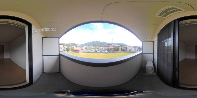 パノラマ画像バルコニー