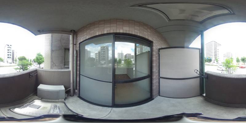 パノラマ画像バルコニー