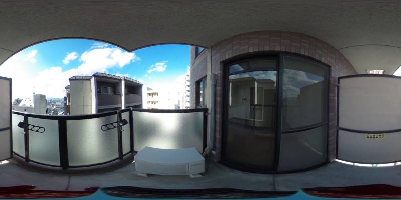 パノラマ画像バルコニー