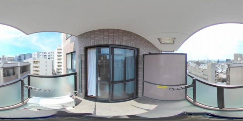 パノラマ画像バルコニー