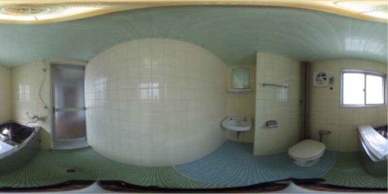 パノラマ画像バスルーム