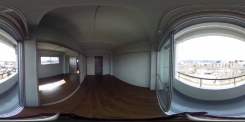 パノラマ画像バルコニー