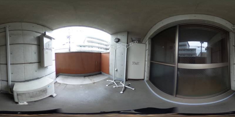 パノラマ画像バルコニー