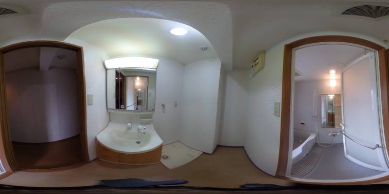 パノラマ画像洗面所