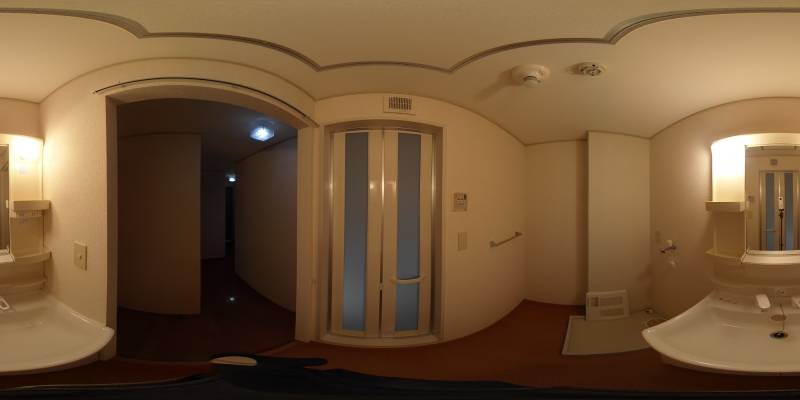 パノラマ画像洗面所