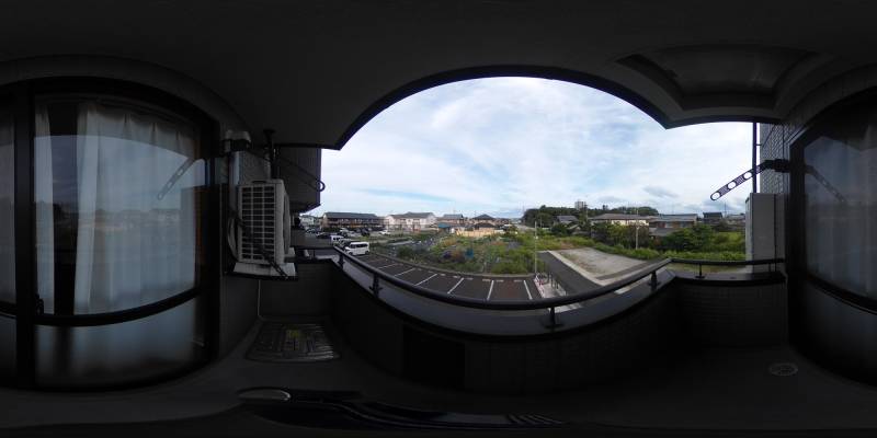 パノラマ画像バルコニー