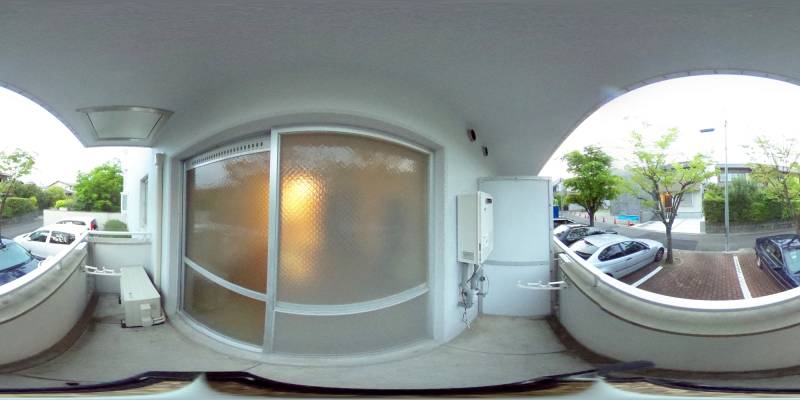 パノラマ画像バルコニー