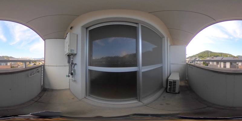 パノラマ画像バルコニー