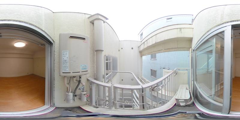 パノラマ画像バルコニー