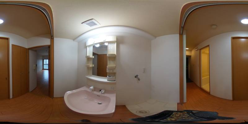 パノラマ画像洗面所