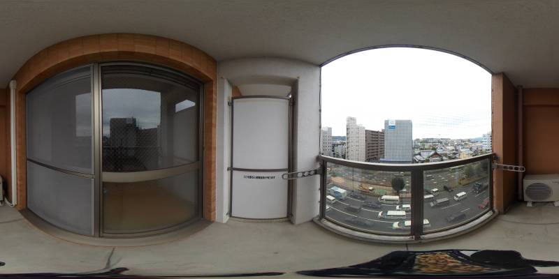 パノラマ画像バルコニー