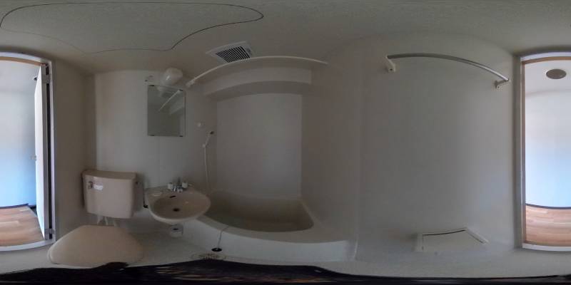 パノラマ画像バスルーム