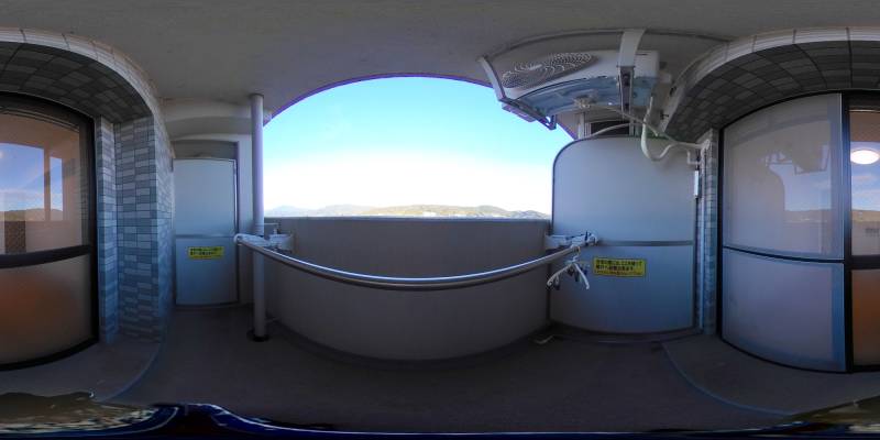 パノラマ画像バルコニー