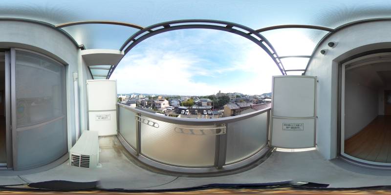 パノラマ画像バルコニー