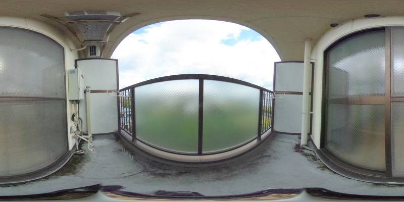 パノラマ画像バルコニー