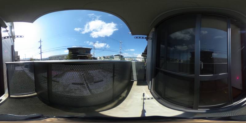 パノラマ画像バルコニー