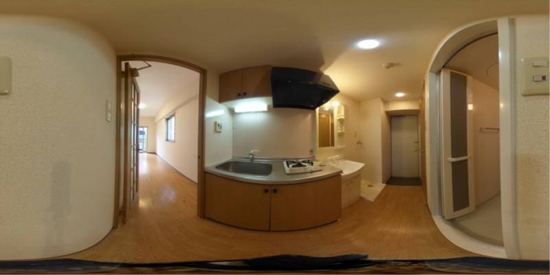パノラマ画像キッチン