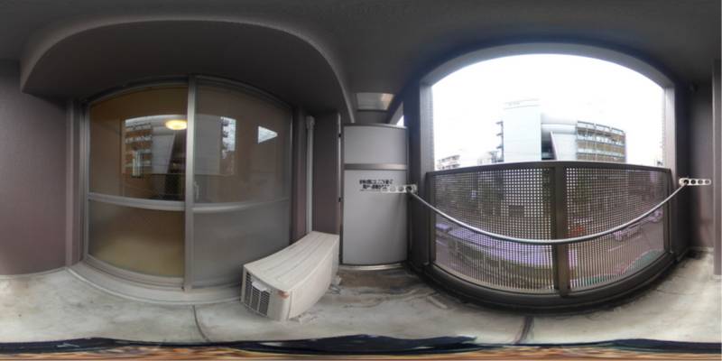 パノラマ画像バルコニー