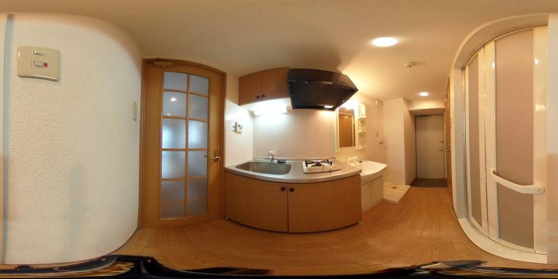 パノラマ画像キッチン