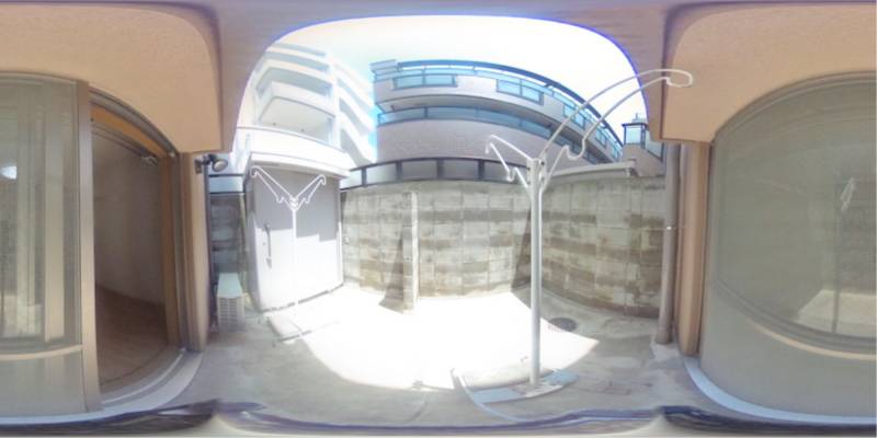 パノラマ画像バルコニー