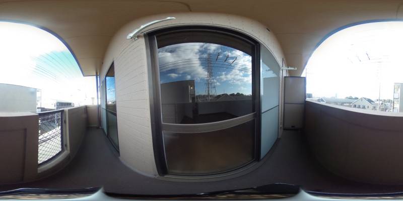 パノラマ画像バルコニー