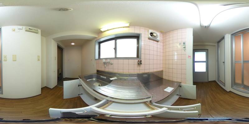 パノラマ画像キッチン