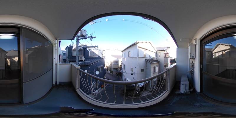 パノラマ画像バルコニー