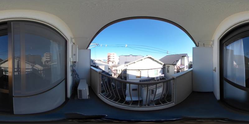 パノラマ画像バルコニー