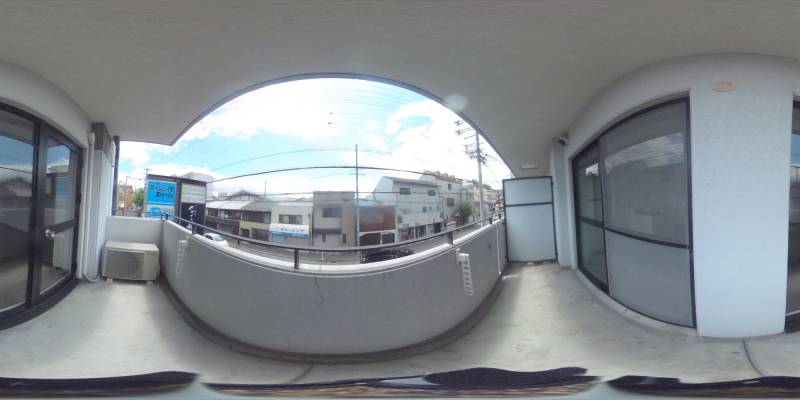 パノラマ画像バルコニー