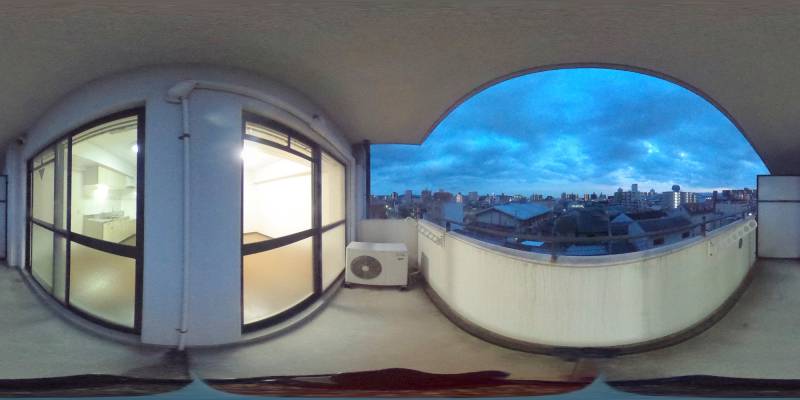 パノラマ画像バルコニー