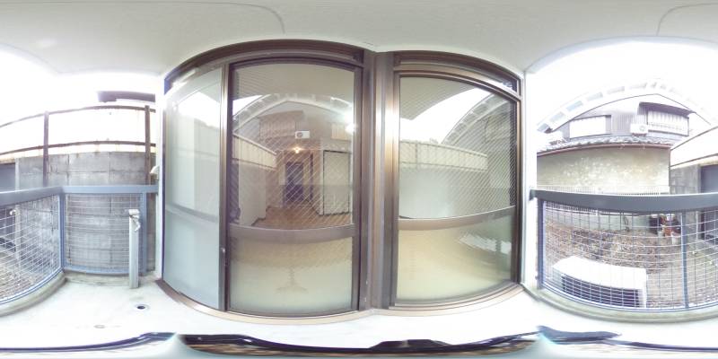 パノラマ画像バルコニー