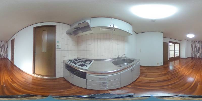 パノラマ画像キッチン