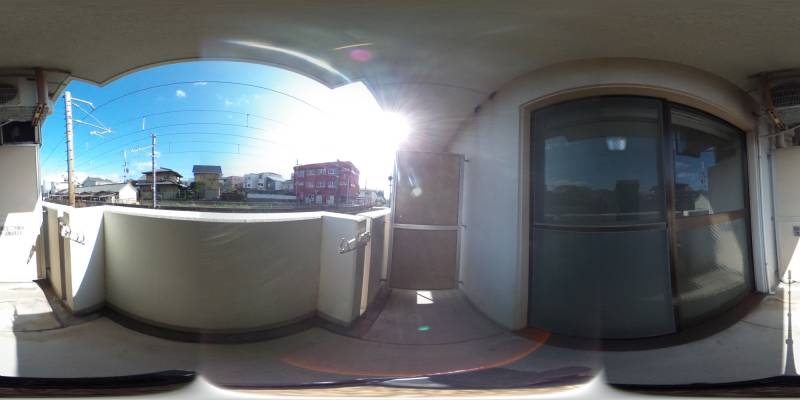 パノラマ画像バルコニー