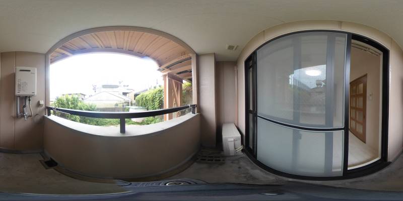 パノラマ画像バルコニー