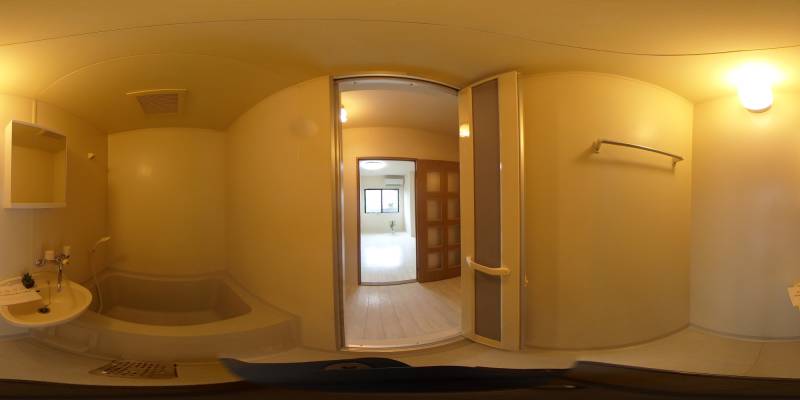 パノラマ画像バスルーム