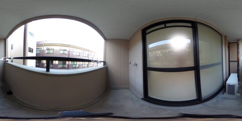 パノラマ画像バルコニー