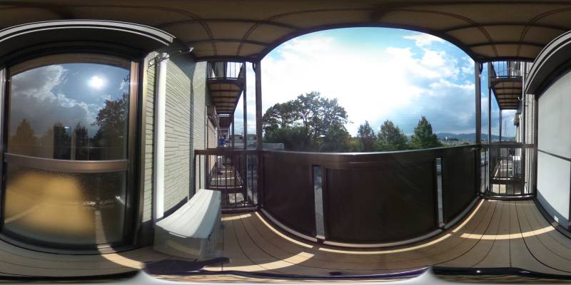 パノラマ画像バルコニー