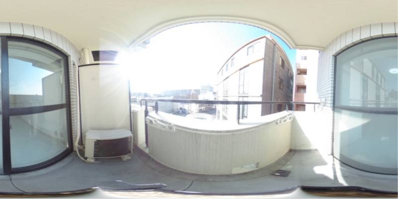 パノラマ画像バルコニー