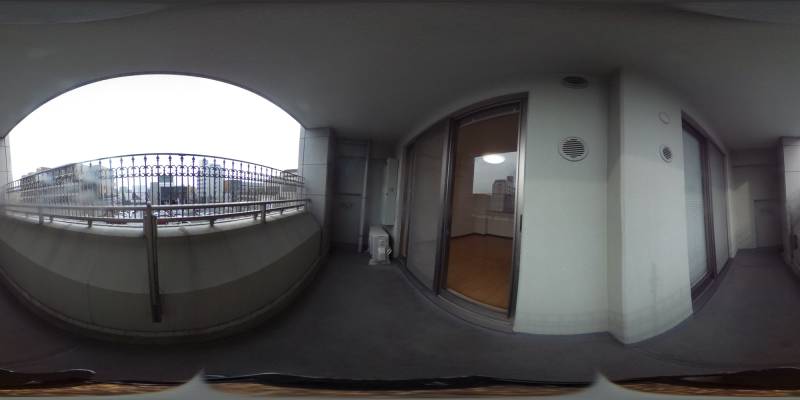 パノラマ画像バルコニー