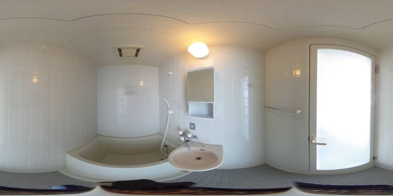 パノラマ画像バスルーム