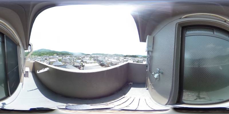 パノラマ画像バルコニー