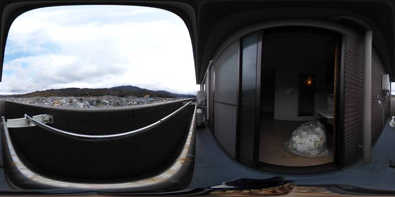 パノラマ画像バルコニー