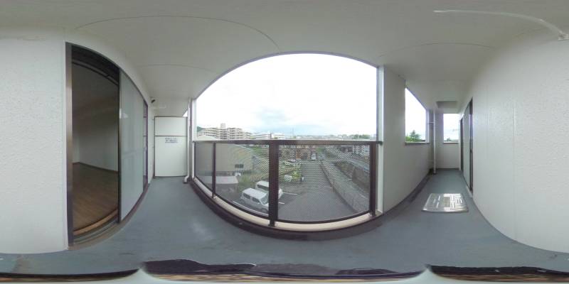 パノラマ画像バルコニー