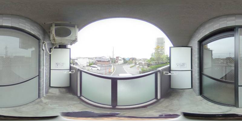 パノラマ画像バルコニー