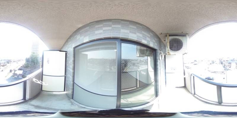 パノラマ画像バルコニー